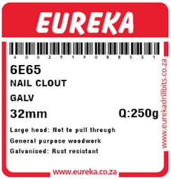6E65 - Clout Nail -6E65_label_T